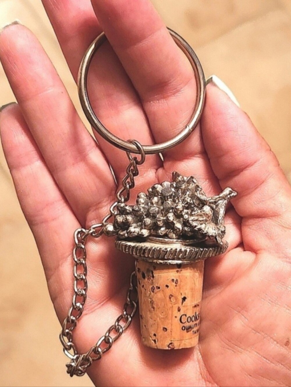 Cooks Club Pewter Grape Cluster Wine Cork